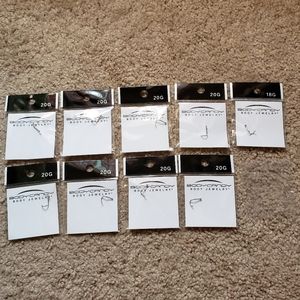 Lot of 10 Nose Rings